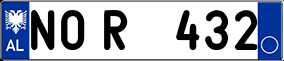 Trailer License Plate